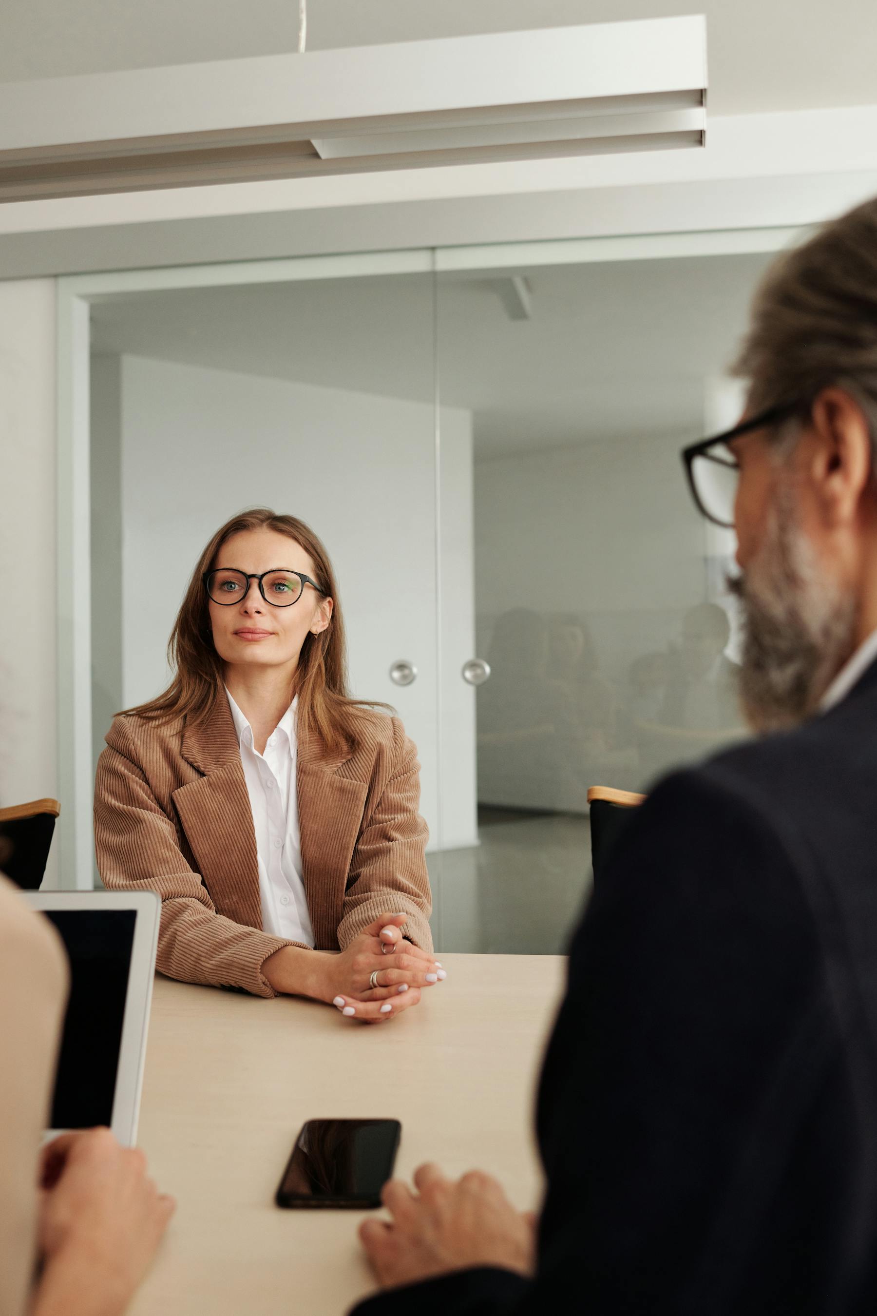 Business professionals in a meeting
